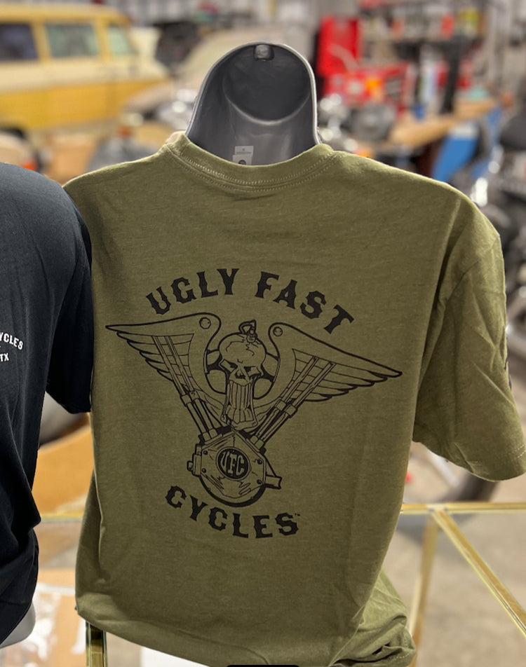 Short Sleeve Olive Unit Shirt – UGLY FAST CYCLES